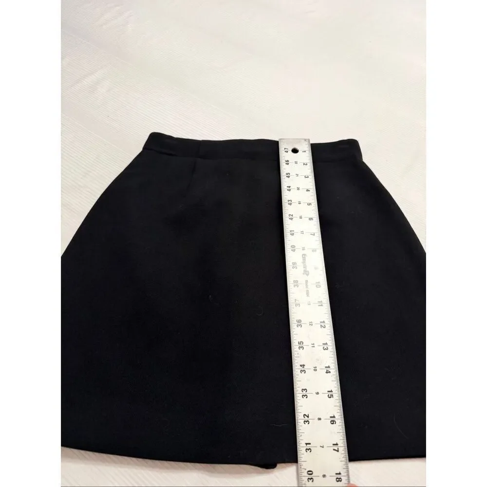 Kate Spade Black White Mini Skirt Size 2